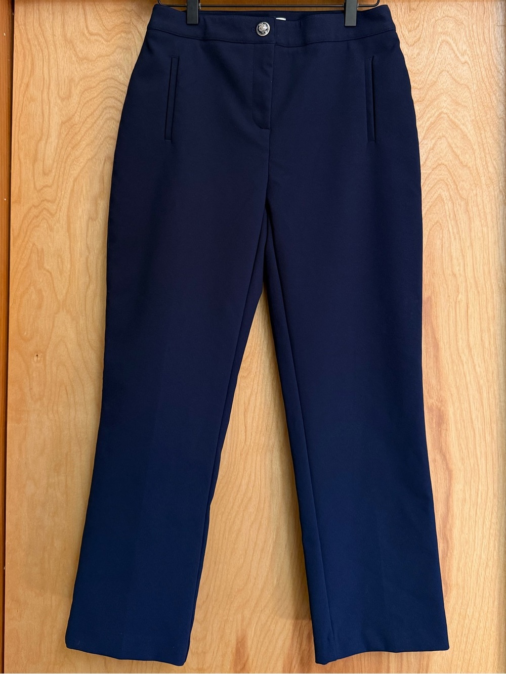 Small Rachel Zoe Trousers in Navy w/ Stretch | Great Teacher Pants